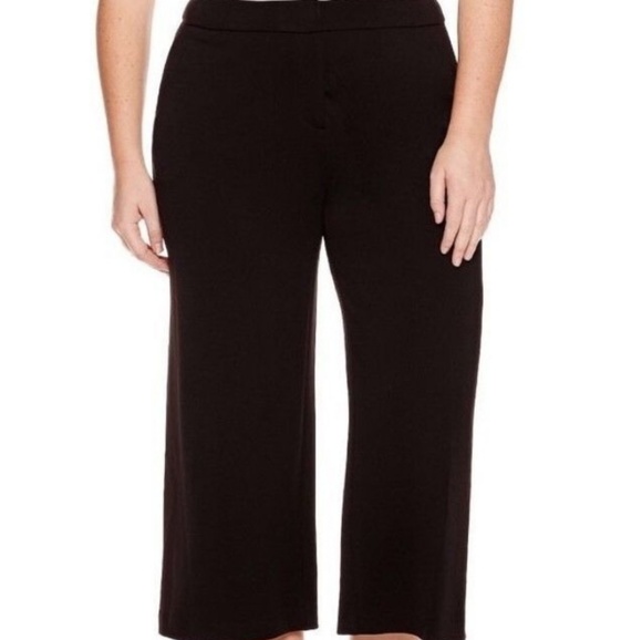 Worthington Wide Leg Cropped Pant Plus 
